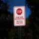 Do Not Leave Deliveries Here Aluminum Sign (HIP Reflective)