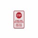 Do Not Leave Deliveries Here Aluminum Sign (Diamond Reflective)