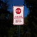 Do Not Leave Deliveries Here Aluminum Sign (Diamond Reflective)