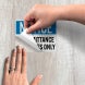 OSHA No Admittance Employees Only Decal (EGR Reflective)
