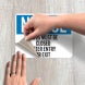 OSHA Gates Must Be Closed After Entry Or Exit Decal (Non Reflective)
