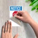OSHA Notice Employees Only Decal (Non Reflective)
