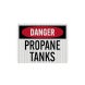 OSHA Danger Propane Tanks Decal (EGR Reflective)