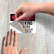 OSHA Danger No Smoking Stop Engine Decal (Non Reflective)