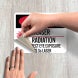 OSHA Danger Laser Radiation Decal (Non Reflective)
