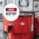 Danger Keep Off Decal (Non Reflective)