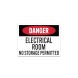 OSHA Danger Electrical Room Decal (Non Reflective)