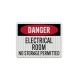OSHA Danger Electrical Room Aluminum Sign (EGR Reflective)