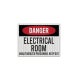 OSHA Electrical Room Keep Out Decal (EGR Reflective)