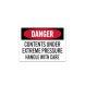 Chemical Contents Pressure Decal (Non Reflective)