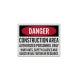 OSHA Construction Area Authorized Personnel Decal (EGR Reflective)