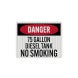 500 Gallon Diesel Tank No Smoking Decal (EGR Reflective)