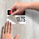 OSHA Danger 120 Volts Decal (Non Reflective)