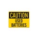Used Batteries Decal (Non Reflective)