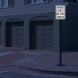 Private Street, No Thru Traffic Aluminum Sign (Diamond Reflective)