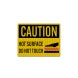 Caution Hot Surface Do Not Touch Decal (EGR Reflective)