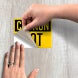 OSHA Caution Hot Decal (Non Reflective)