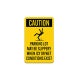 OSHA Caution Icealert Decal (Non Reflective)