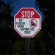 No Food Drink Aluminum Sign (HIP Reflective)