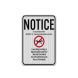 National Park Service Drone Liability Aluminum Sign (EGR Reflective)