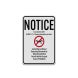 National Park Service Drone Liability Aluminum Sign (Diamond Reflective)