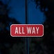 MUTCD Compliant Supplemental STOP Aluminum Sign (EGR Reflective)