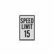 MUTCD Compliant Speed Limit Aluminum Sign (HIP Reflective)