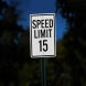MUTCD Compliant Speed Limit Aluminum Sign (HIP Reflective)