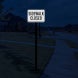 MUTCD Compliant Sidewalk Aluminum Sign (Diamond Reflective)