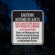 Gate Warning Aluminum Sign (EGR Reflective)