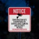 Cctv Security Notice Aluminum Sign (Diamond Reflective)