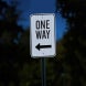 One Way Left Arrow Aluminum Sign (EGR Reflective)