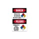 Bilingual Diesel Fuel No Smoking Decal (Non Reflective)