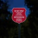 Bilingual No Chemicals Or Fertilizers Aluminum Sign (Diamond Reflective)