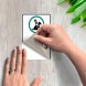 No Animals Except Trained Service Animals Decal (Non Reflective)