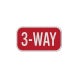 3 Way Stop Companion Aluminum Sign (EGR Reflective)