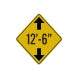 Low Clearance Symbol Aluminum Sign (EGR Reflective)