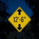 Low Clearance Symbol Aluminum Sign (EGR Reflective)