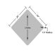 Low Clearance Symbol Aluminum Sign (EGR Reflective)