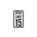 MUTCD Speed Limit 15 Aluminum Sign (HIP Reflective)