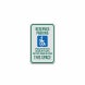 Reserved Parking Vehicles Aluminum Sign (Diamond Reflective)