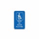 Parking Only Violators Aluminum Sign (HIP Reflective)