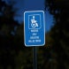 Parking Only Violators Aluminum Sign (HIP Reflective)