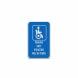 Parking Only Violators Aluminum Sign (Diamond Reflective)