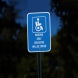 Parking Only Violators Aluminum Sign (Diamond Reflective)