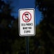 Funny No Cell Phone Aluminum Sign (Diamond Reflective)