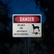 Funny Beware Of Dog Aluminum Sign (EGR Reflective)