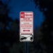No Parking Private & Active Driveway Aluminum Sign (HIP Reflective)
