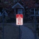 Private Property Vehicles Will Be Ticketed Aluminum Sign (Diamond Reflective)