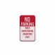 No Parking When Snow Aluminum Sign (Diamond Reflective)